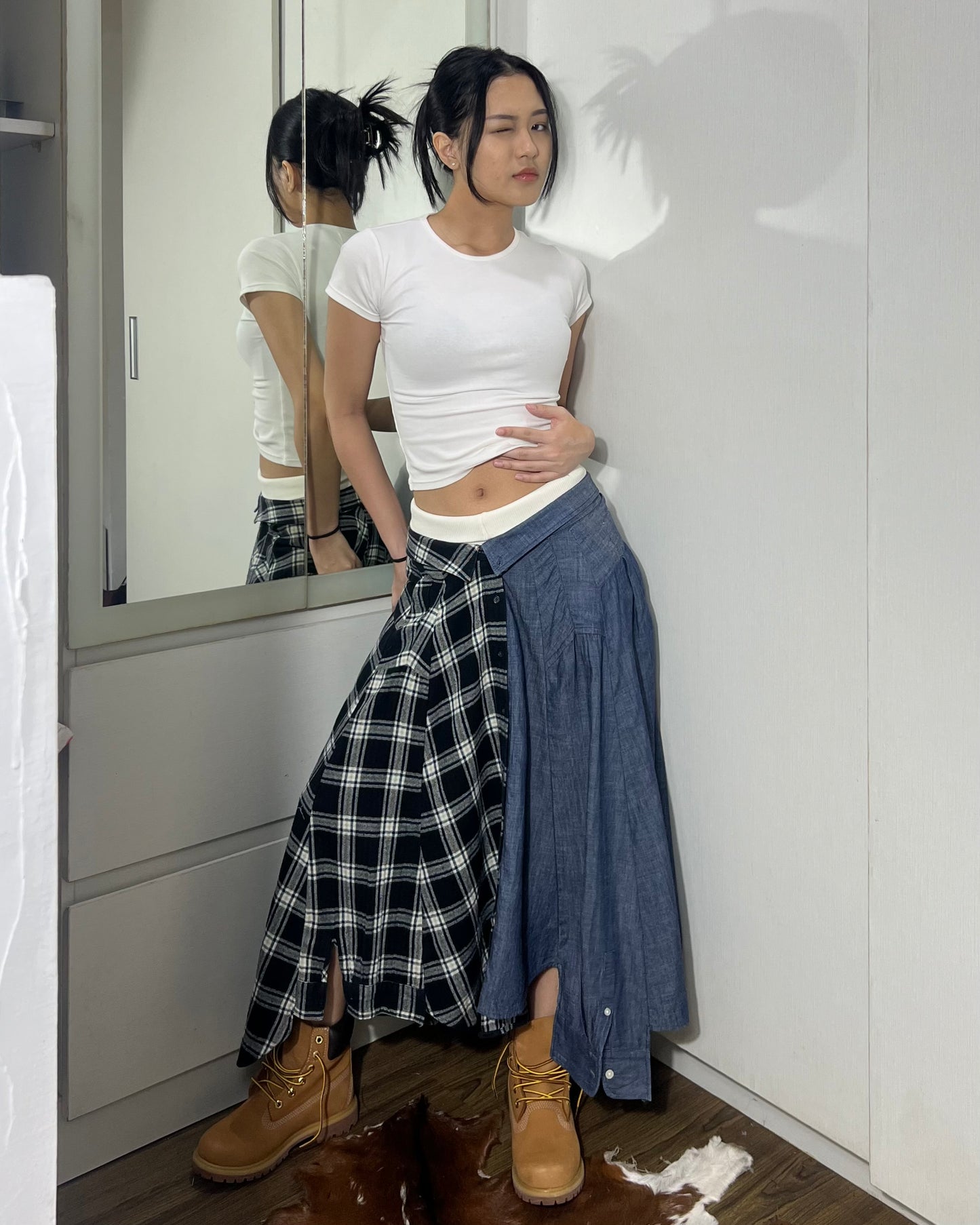 Button-up Maxi Skirt 015