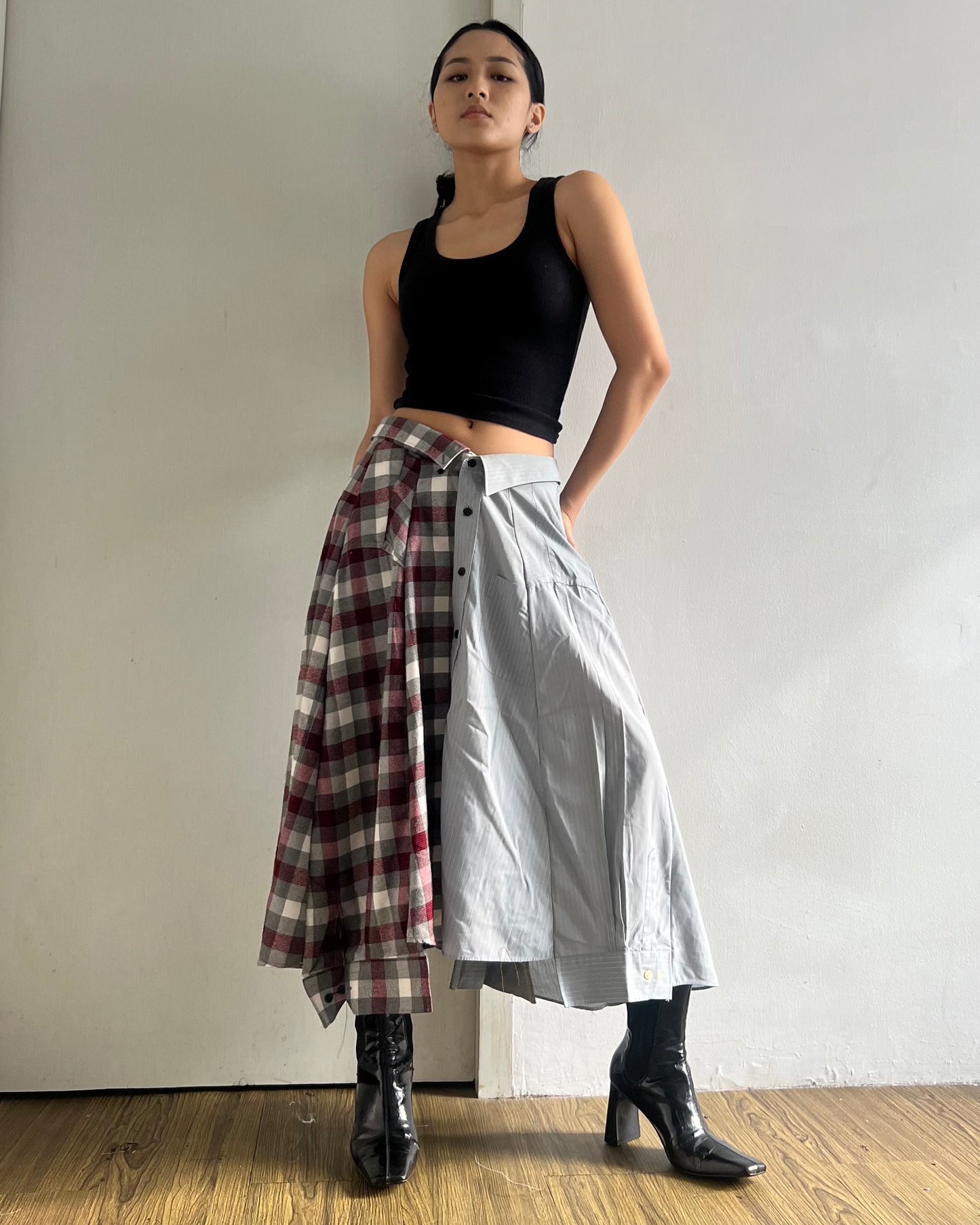 Button-up Maxi Skirt 027