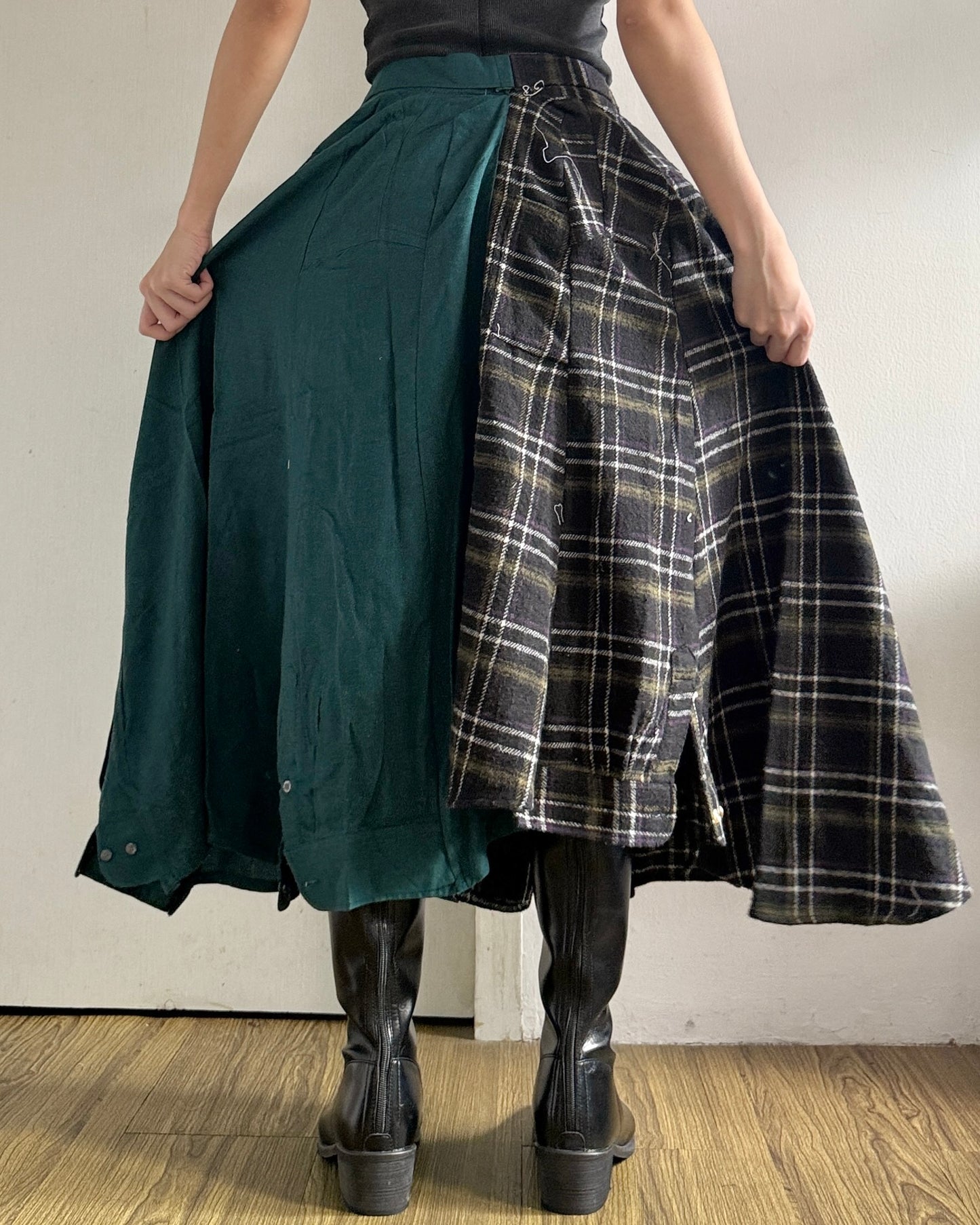 Button-up Maxi Skirt 080