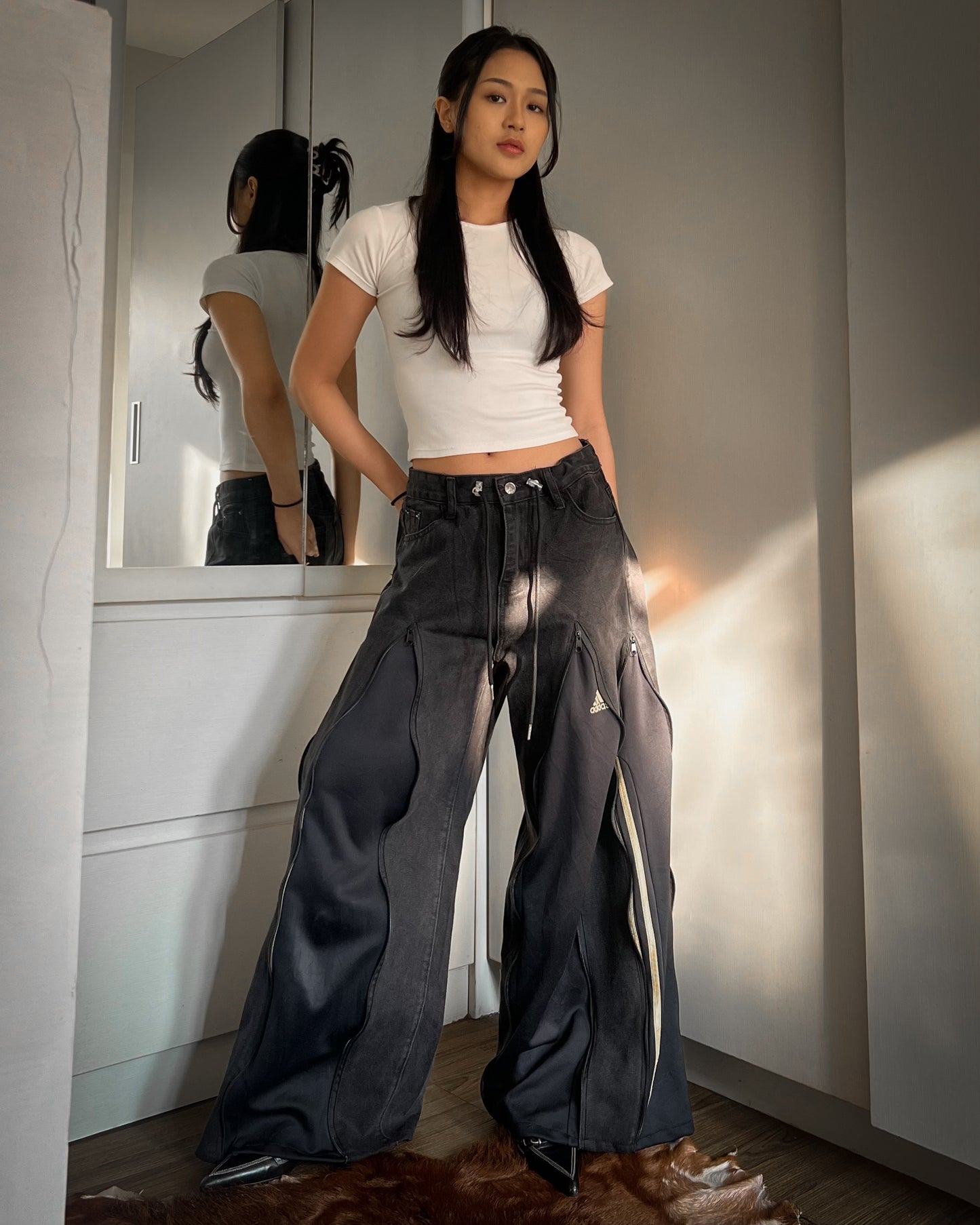 [BIG SIZE] Zipper Pants 0103