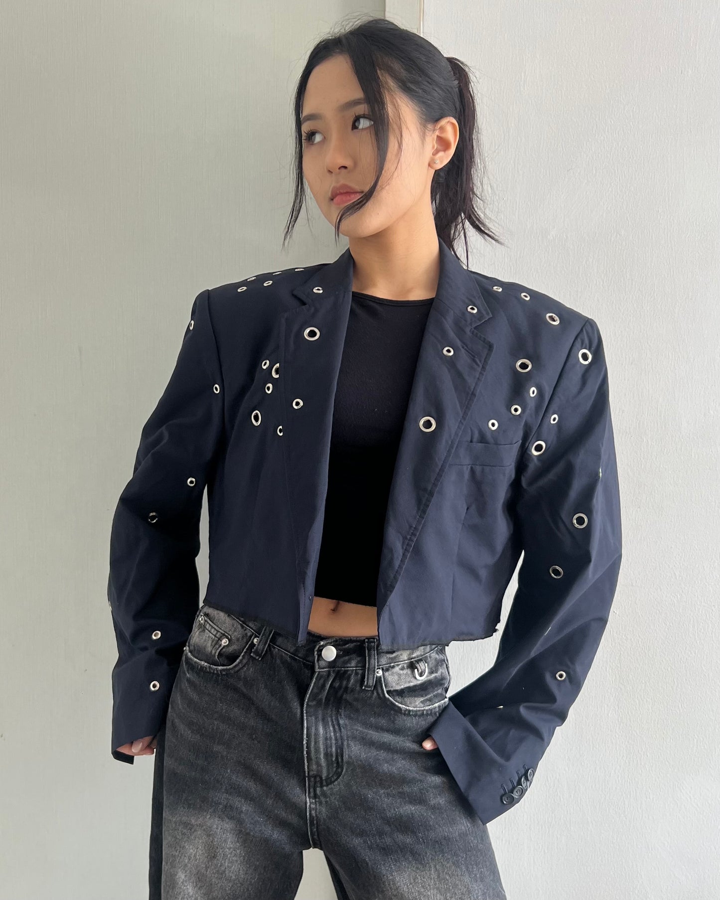 Eyelet Blazer 029