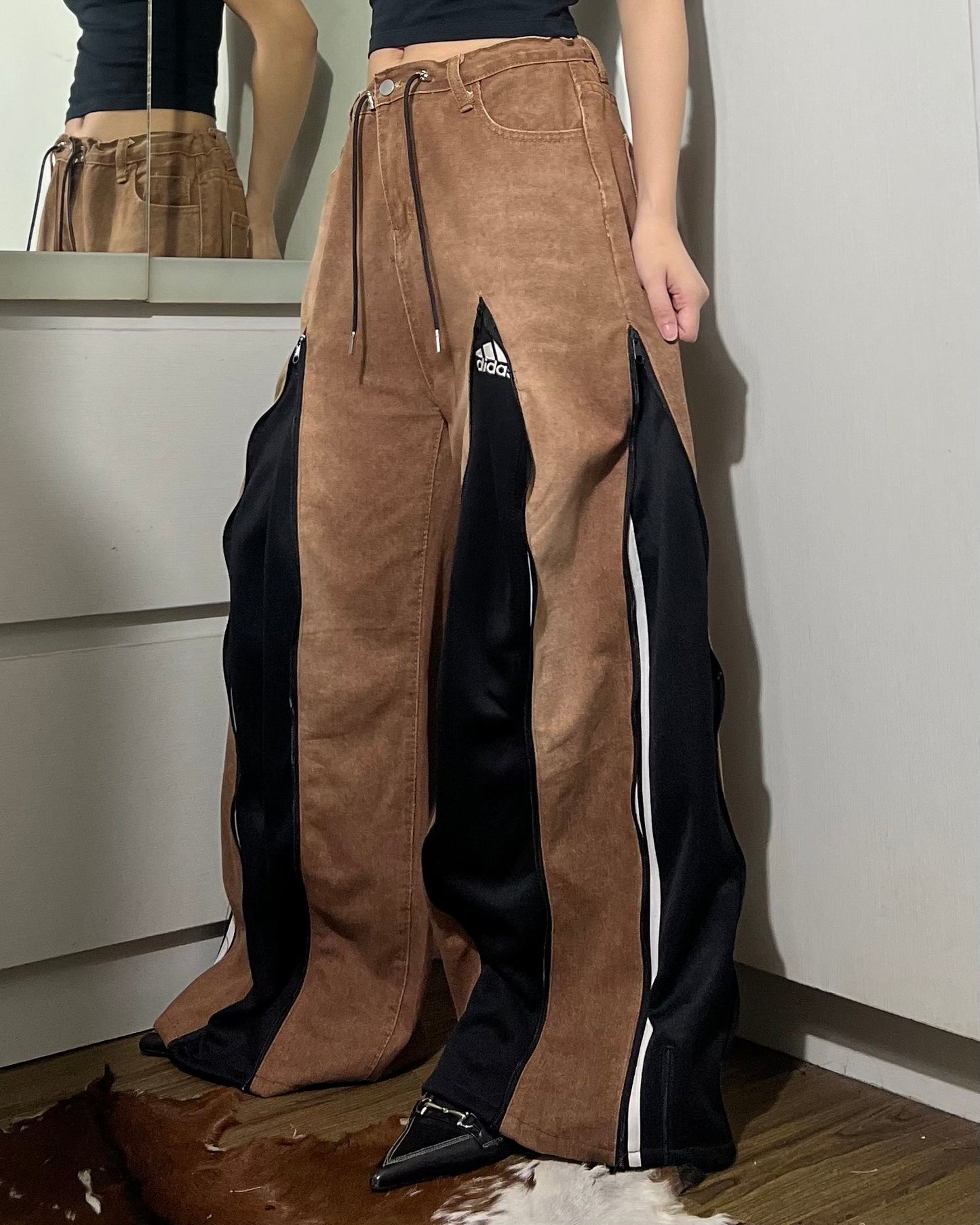 [BIG SIZE] Zipper Pants 0121