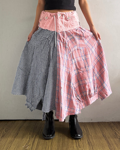 Flannel Maxi Skirt 025