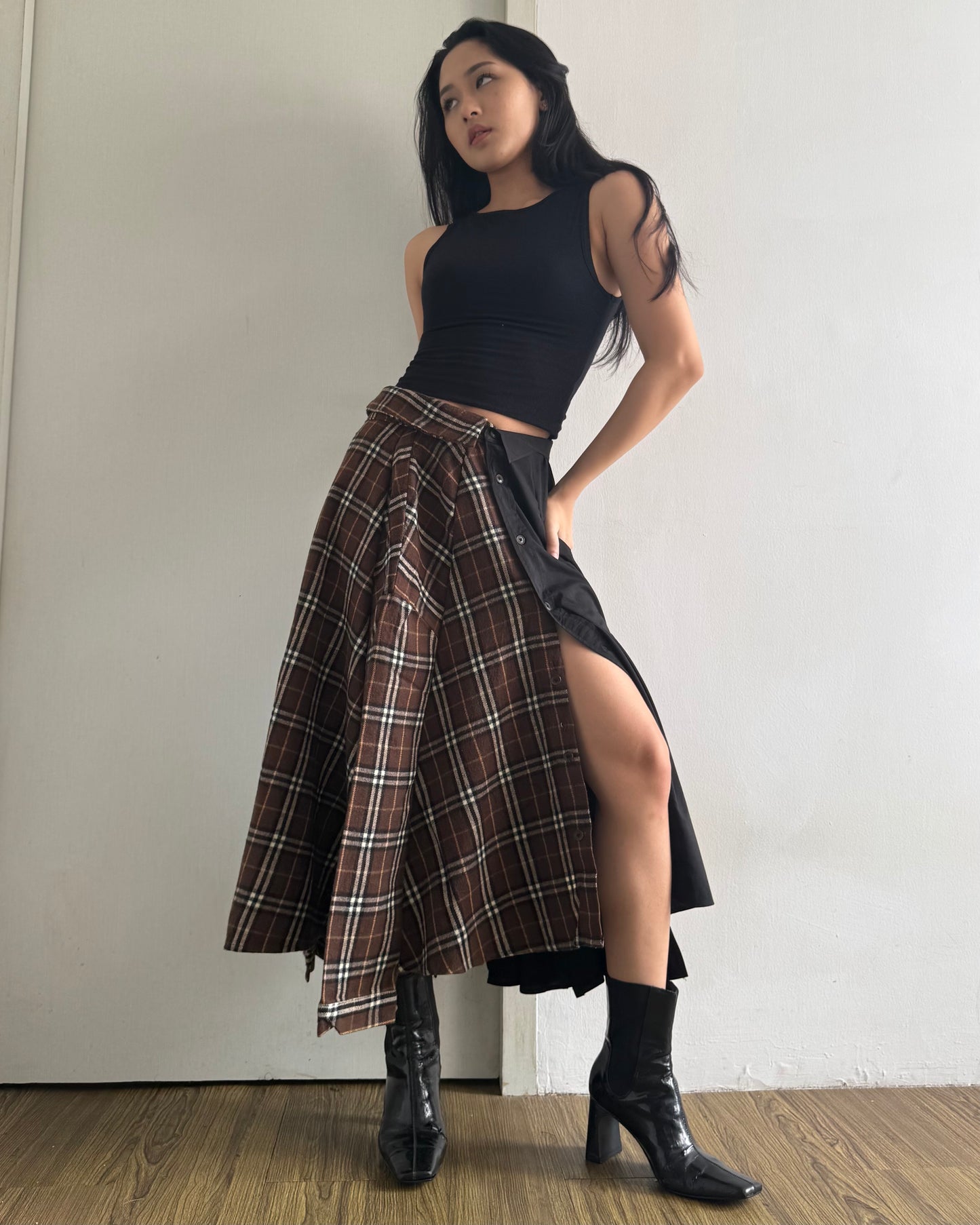 Button-up Maxi Skirt 042