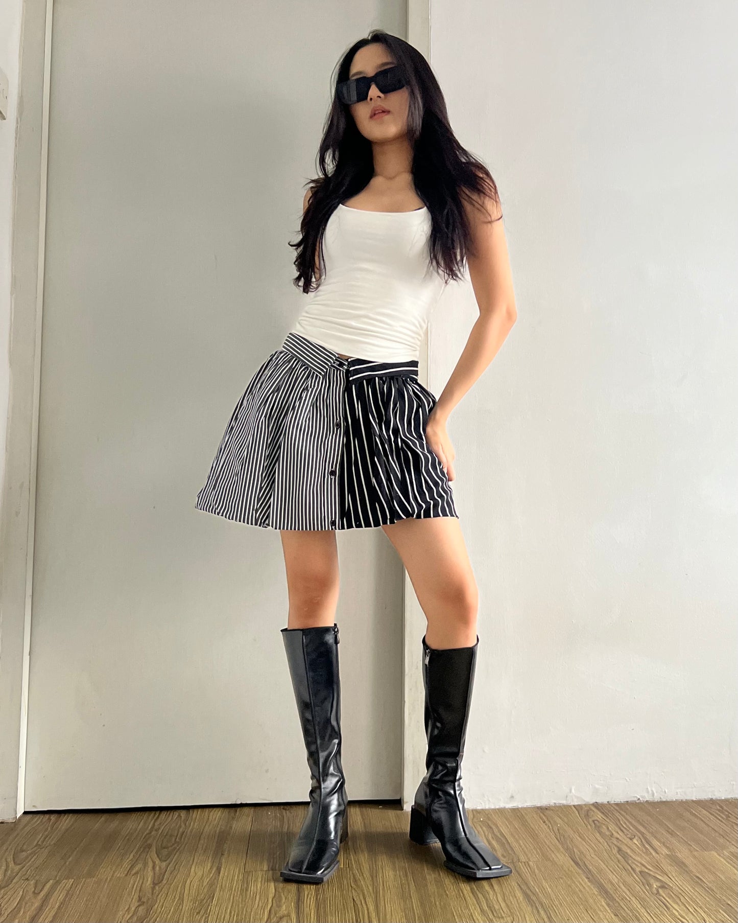 Button-up Balloon Skirt 010