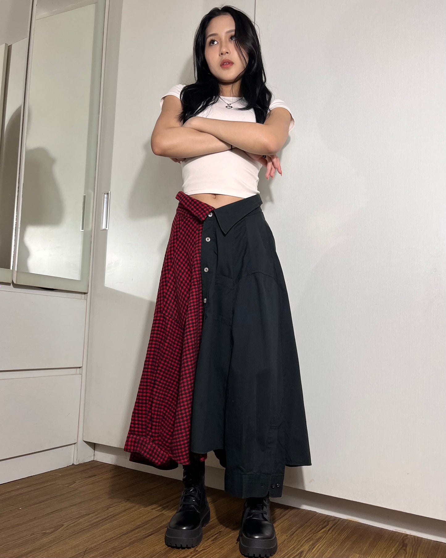 Button-up Maxi Skirt 009