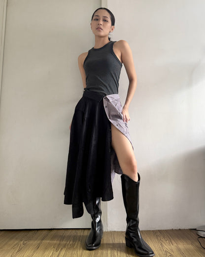 Button-up Maxi Skirt 079