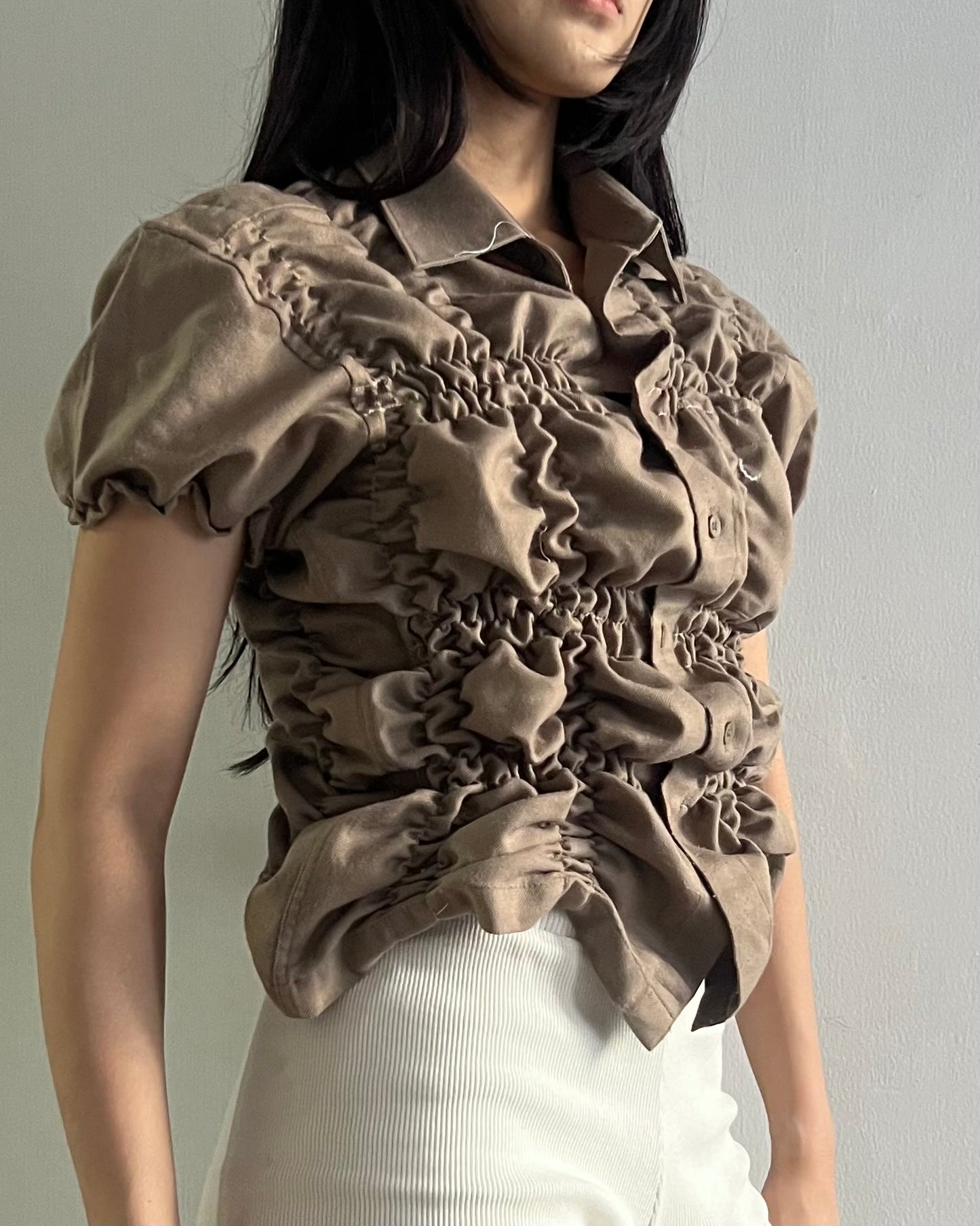 Ruched Shirt 015