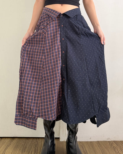 Button-up Maxi Skirt 074
