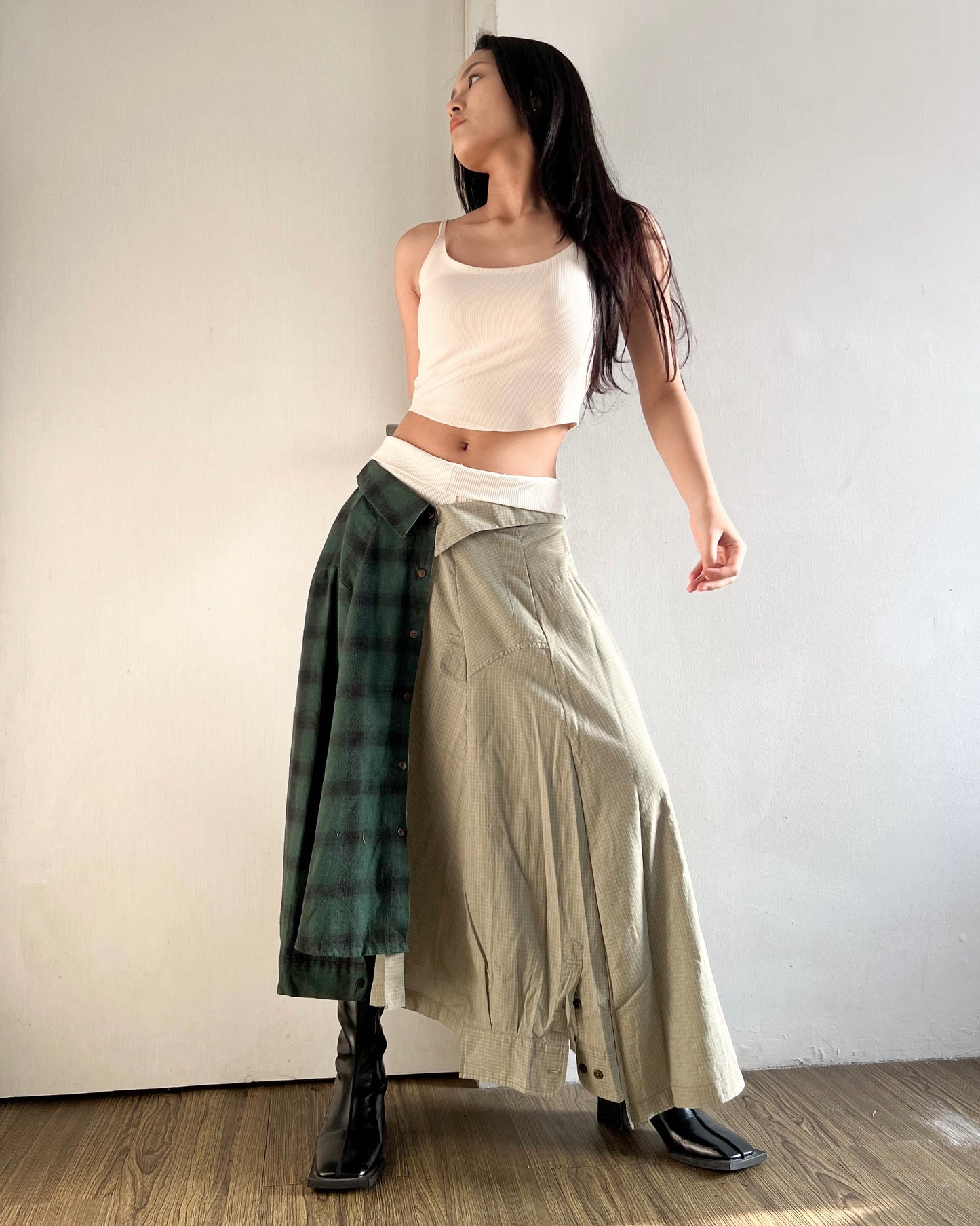 Button-up Maxi Skirt 033