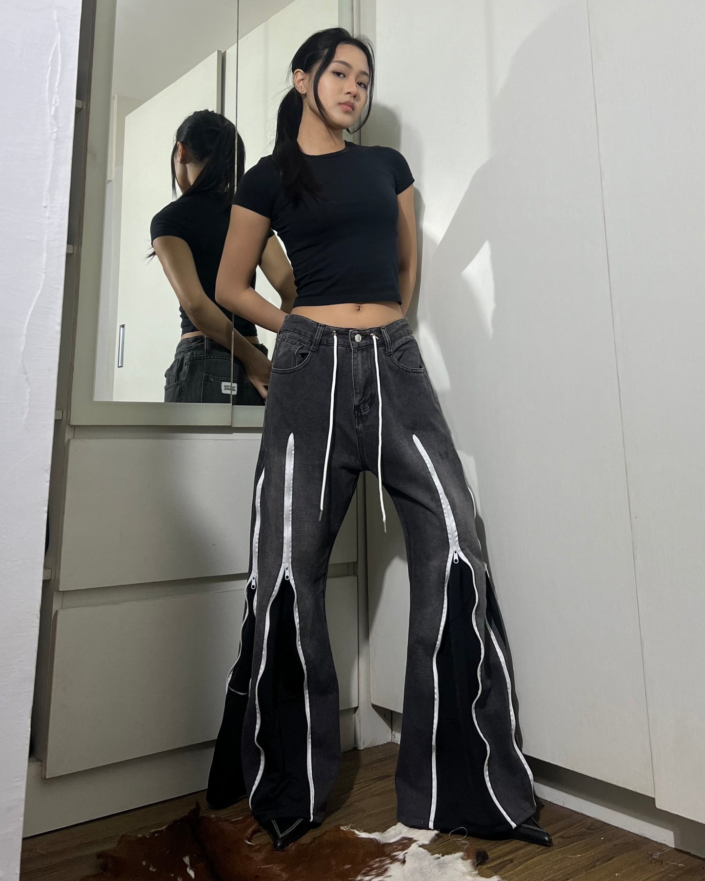 Zipper Pants 0123
