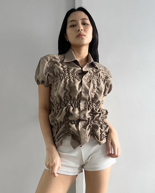Ruched Shirt 015