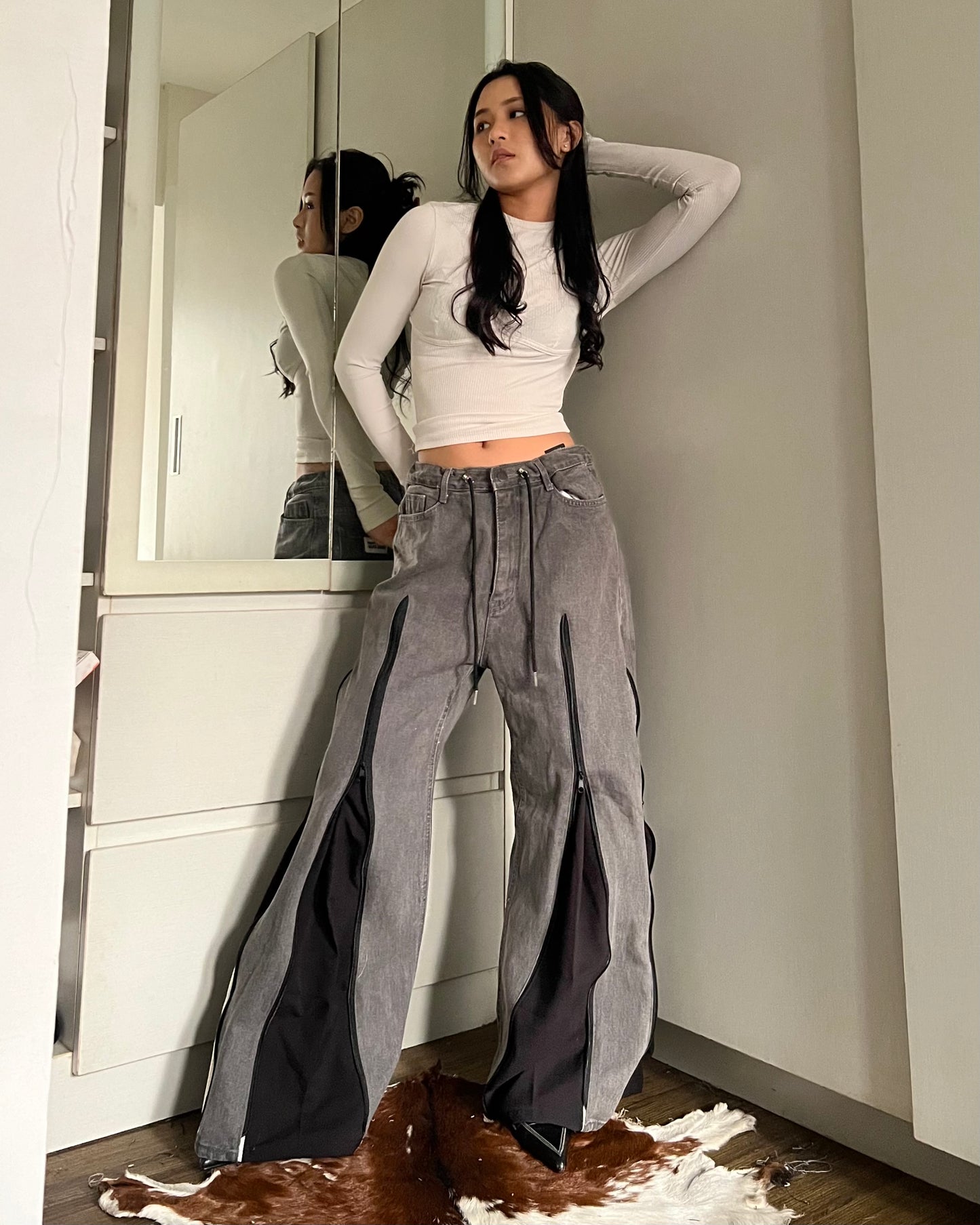 Zipper Pants 062