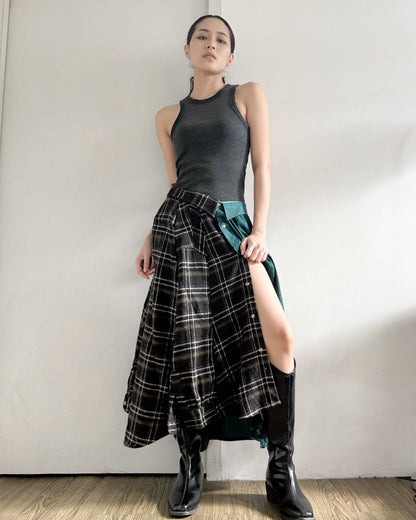 Button-up Maxi Skirt 080
