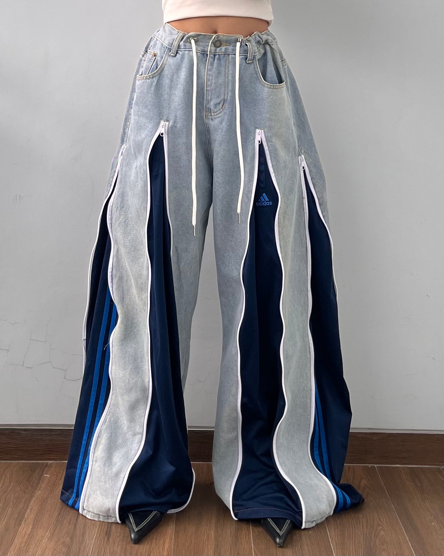 [BIG SIZE] Zipper Pants 021