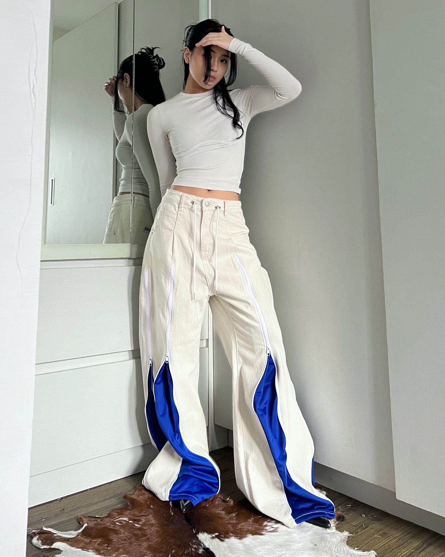 Zipper Pants 085