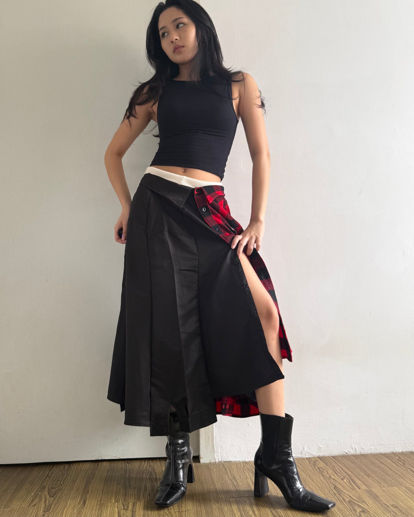 Button-up Maxi Skirt 045