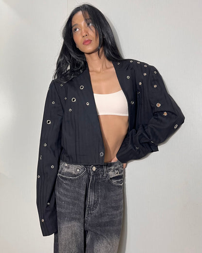Eyelet Blazer 013