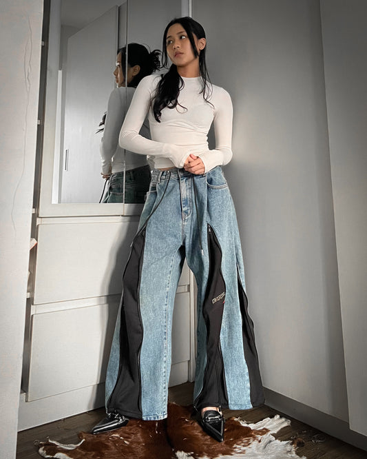 [BIG SIZE] Zipper Pants 066