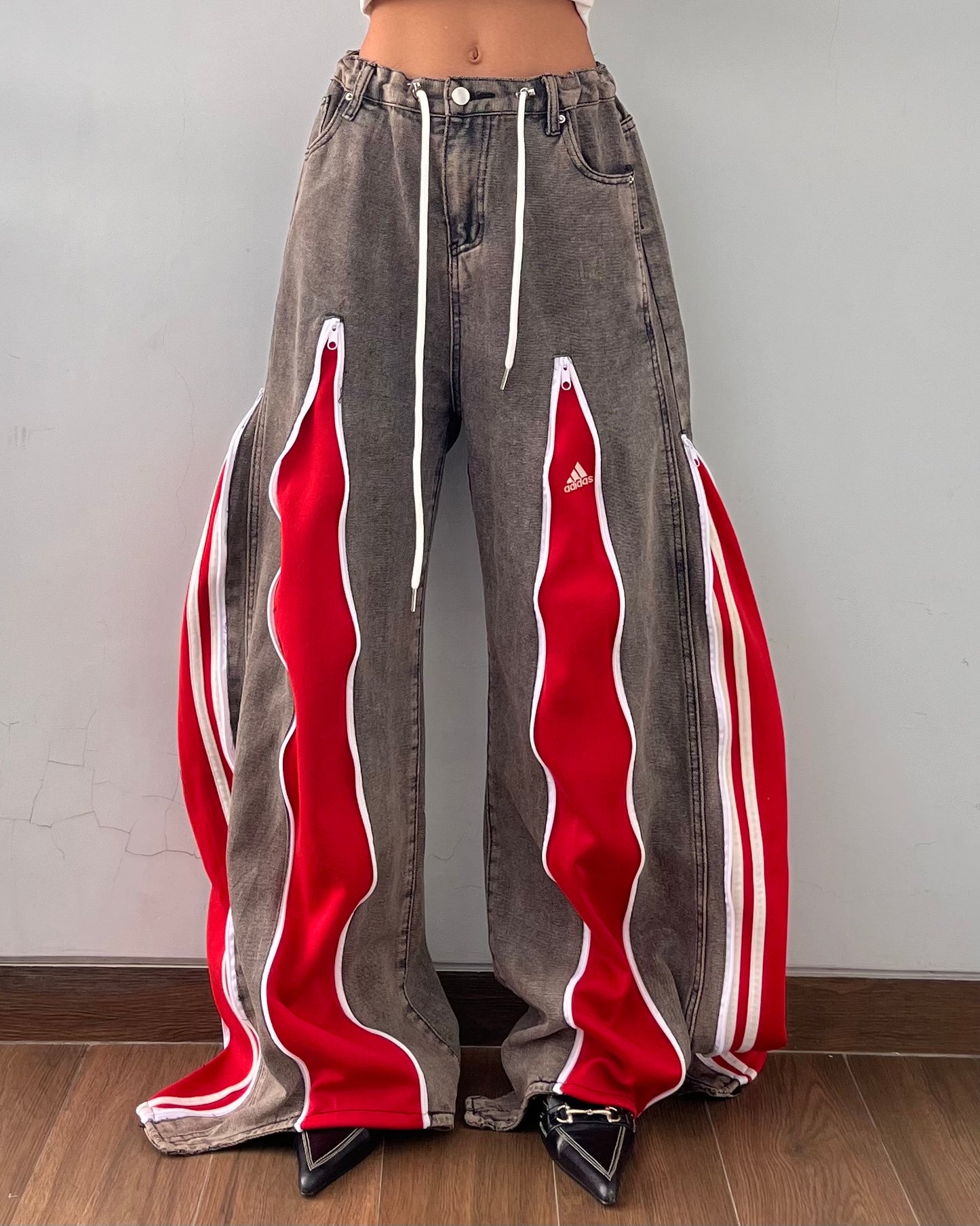 [BIG SIZE] Zipper Pants 022