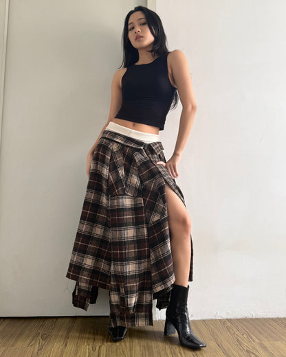 Button-up Maxi Skirt 043