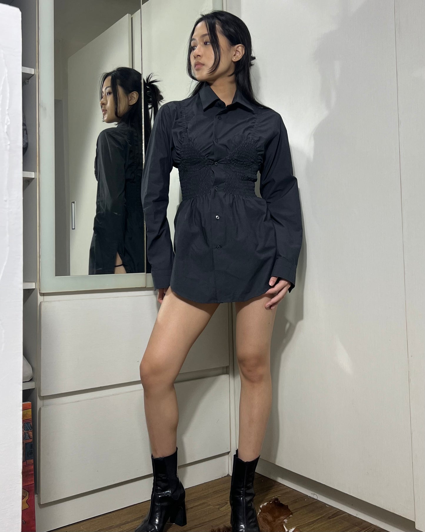 Smocked Shirt 002