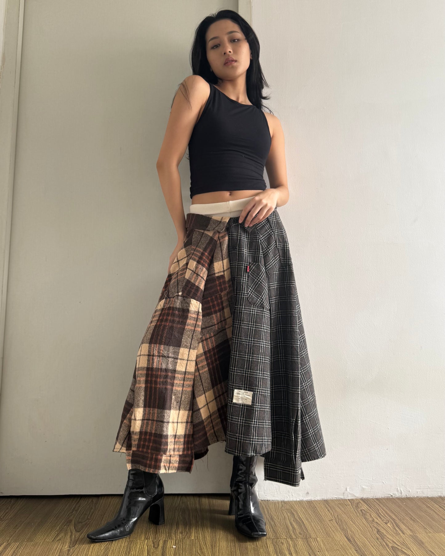 Button-up Maxi Skirt 047