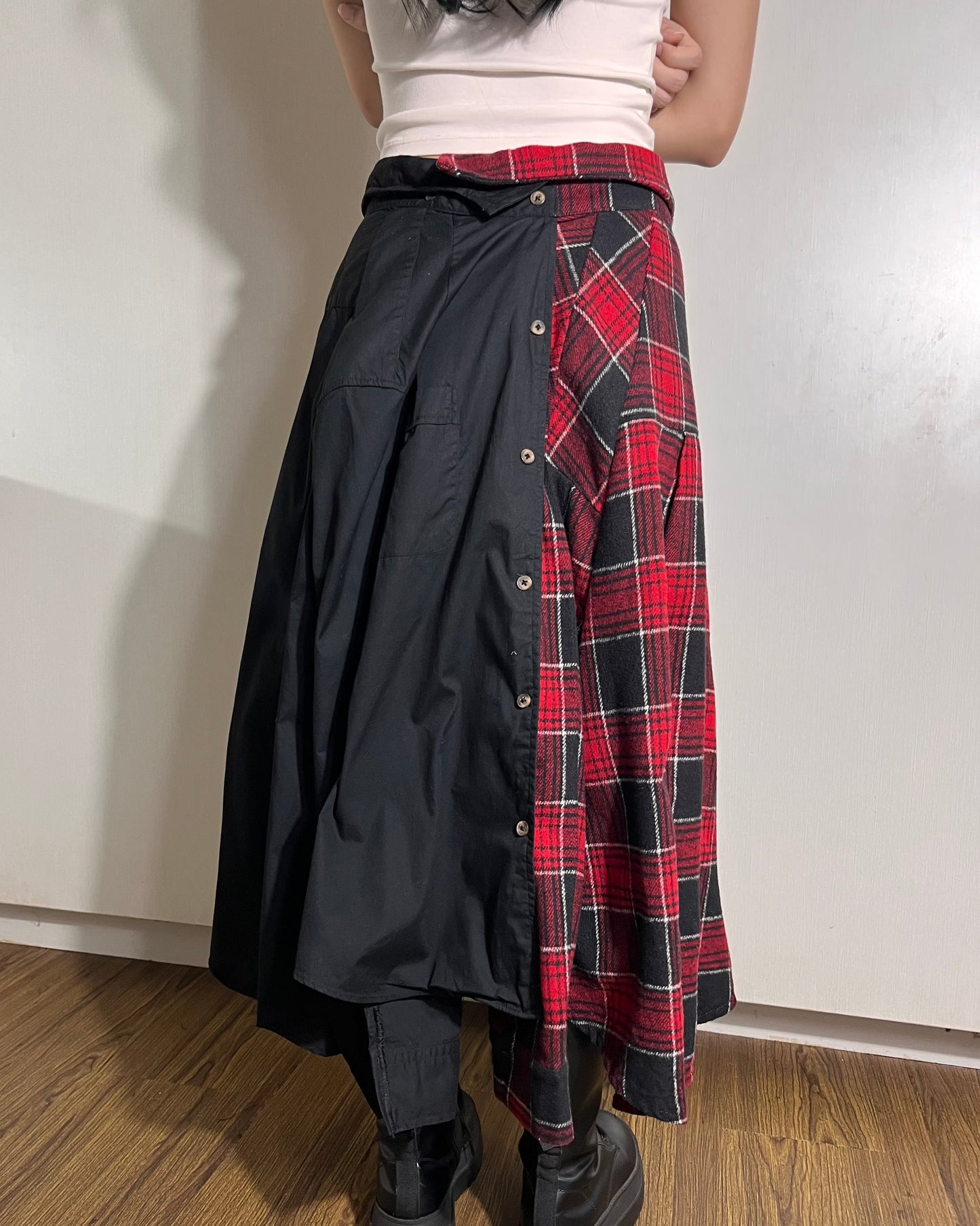Button-up Maxi Skirt 007