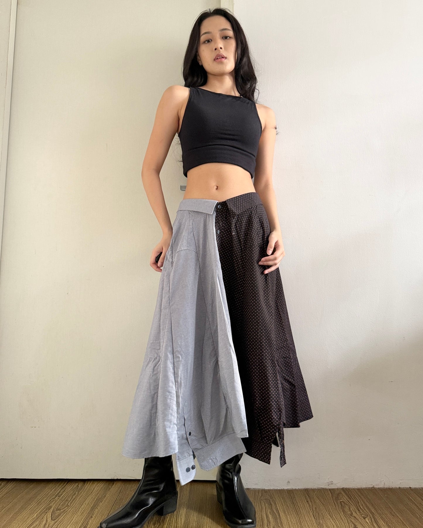 Button-up Maxi Skirt 071