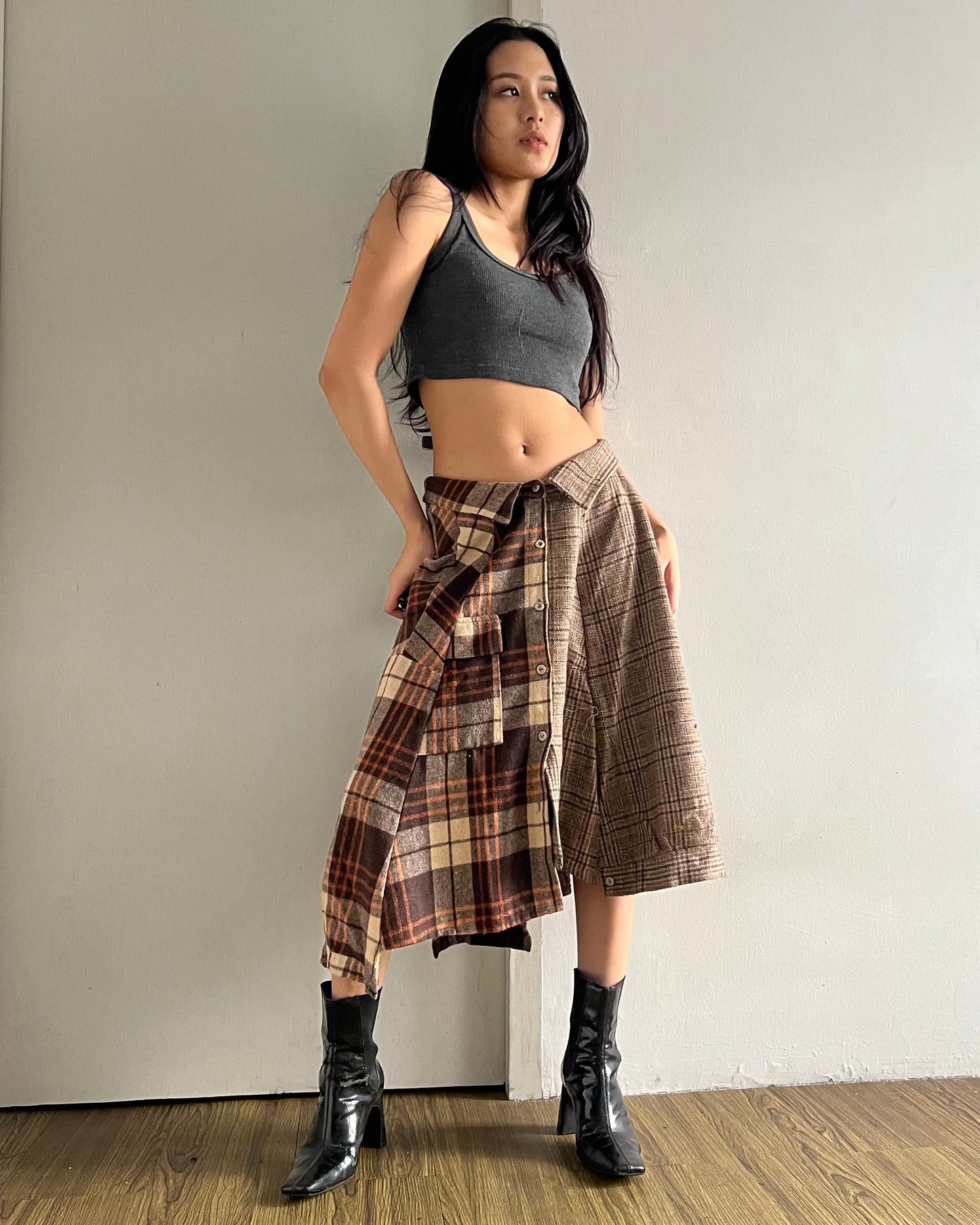 Button-up Maxi Skirt 038