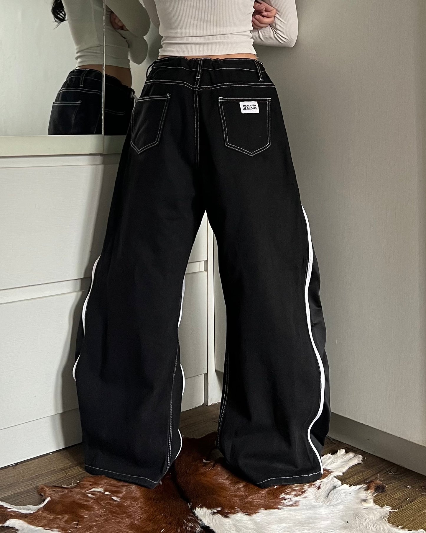[BIG SIZE] Zipper Pants 084