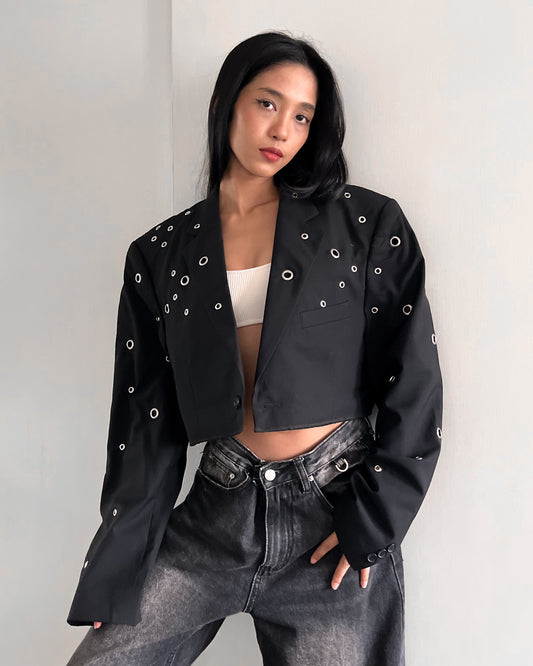 Eyelet Blazer 004