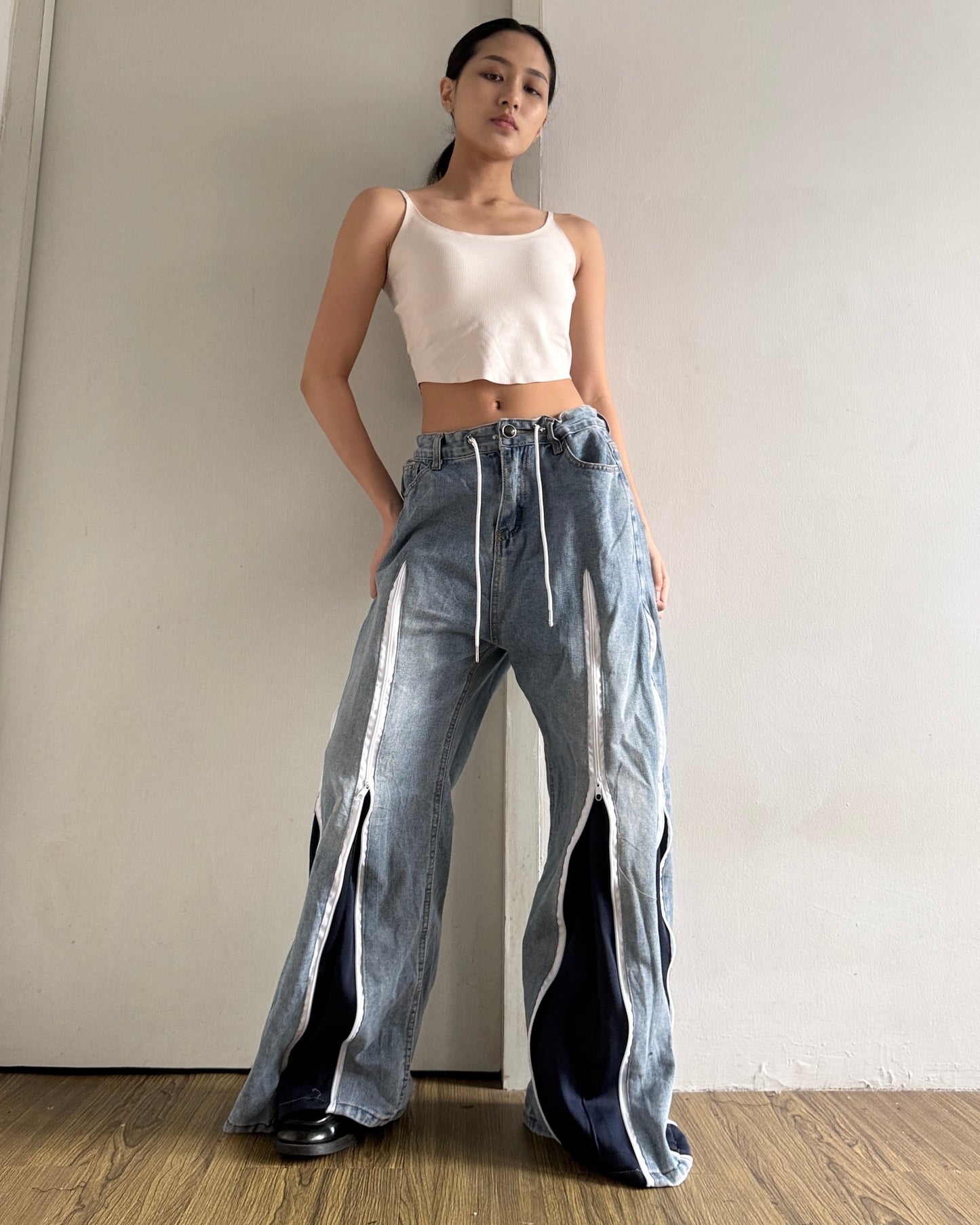 [BIG SIZE] Zipper Pants 0253