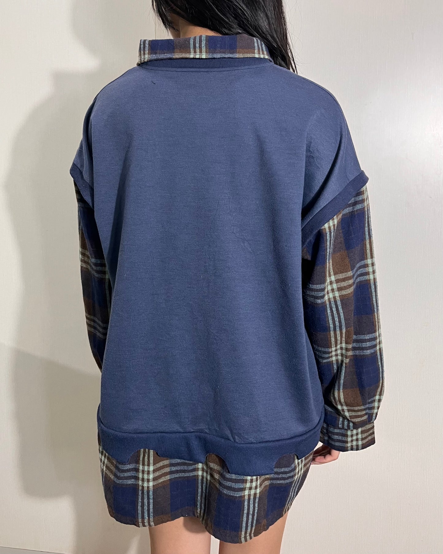 Flannel Crewneck 001