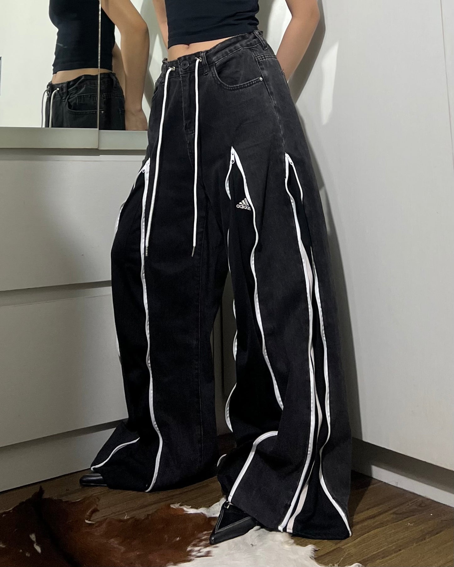 [BIG SIZE] Zipper Pants 0128