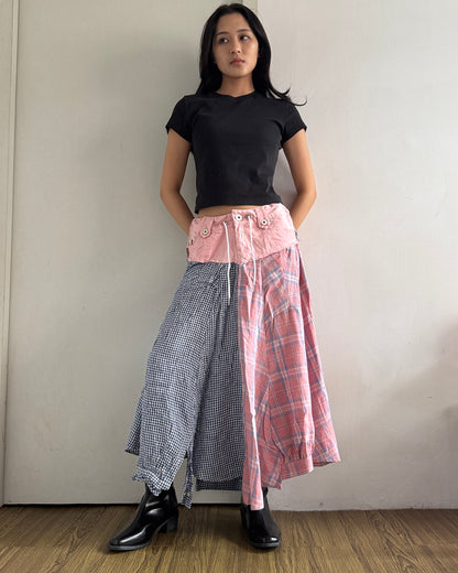 Flannel Maxi Skirt 025