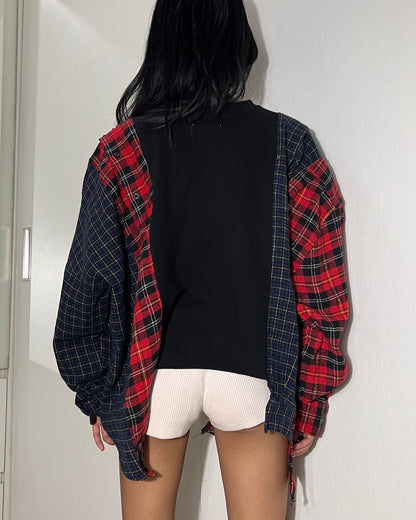 Deconstructed Flannel Shirt 006