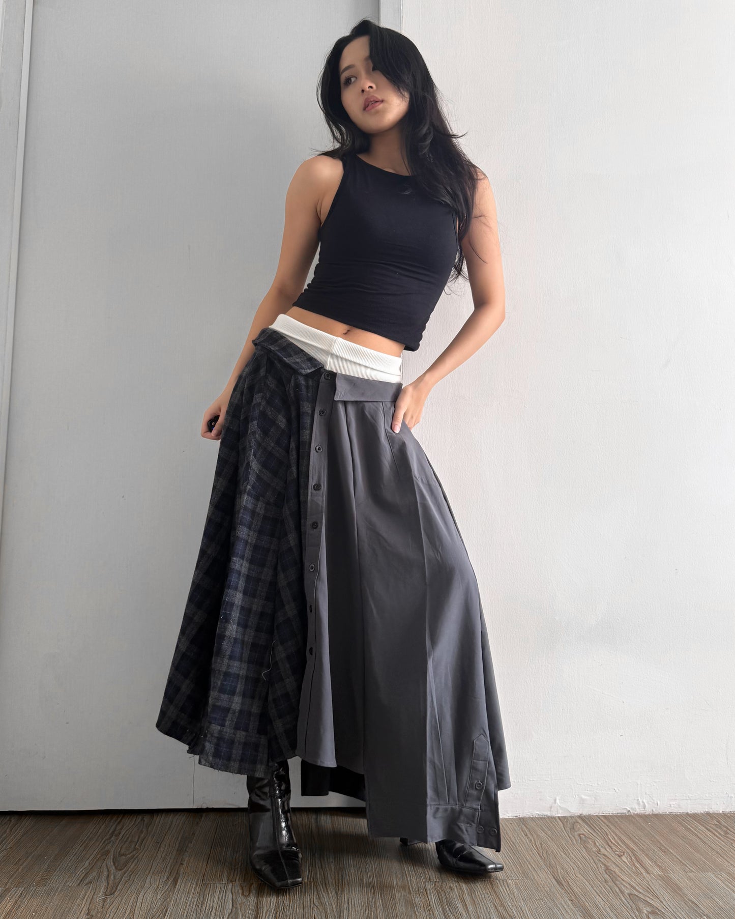Button-up Maxi Skirt 040