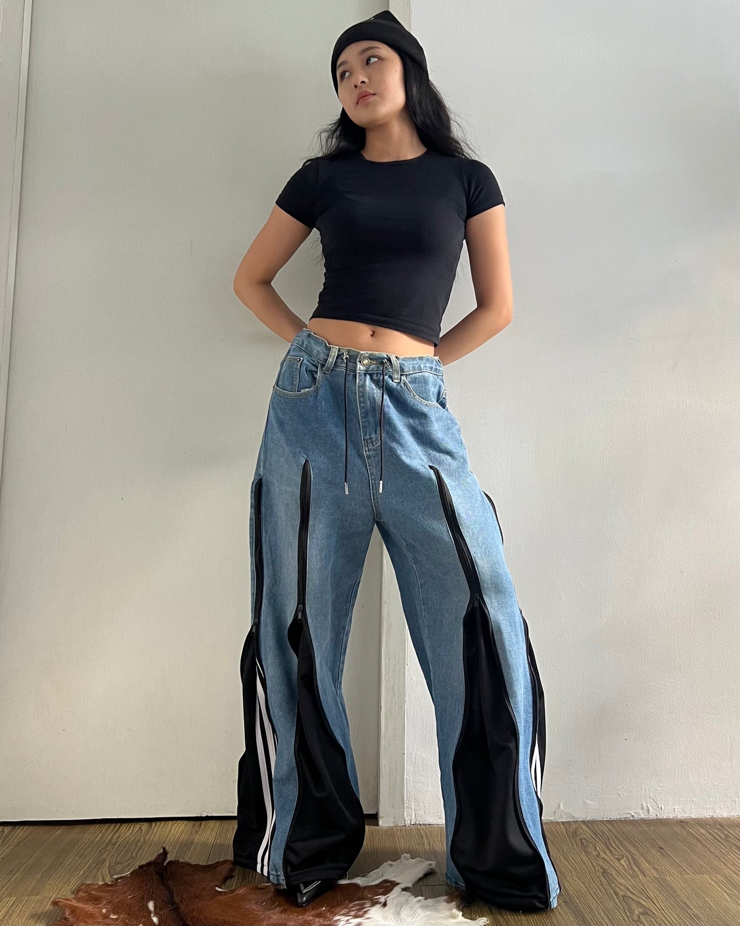 [BIG SIZE] Zipper Pants 0152