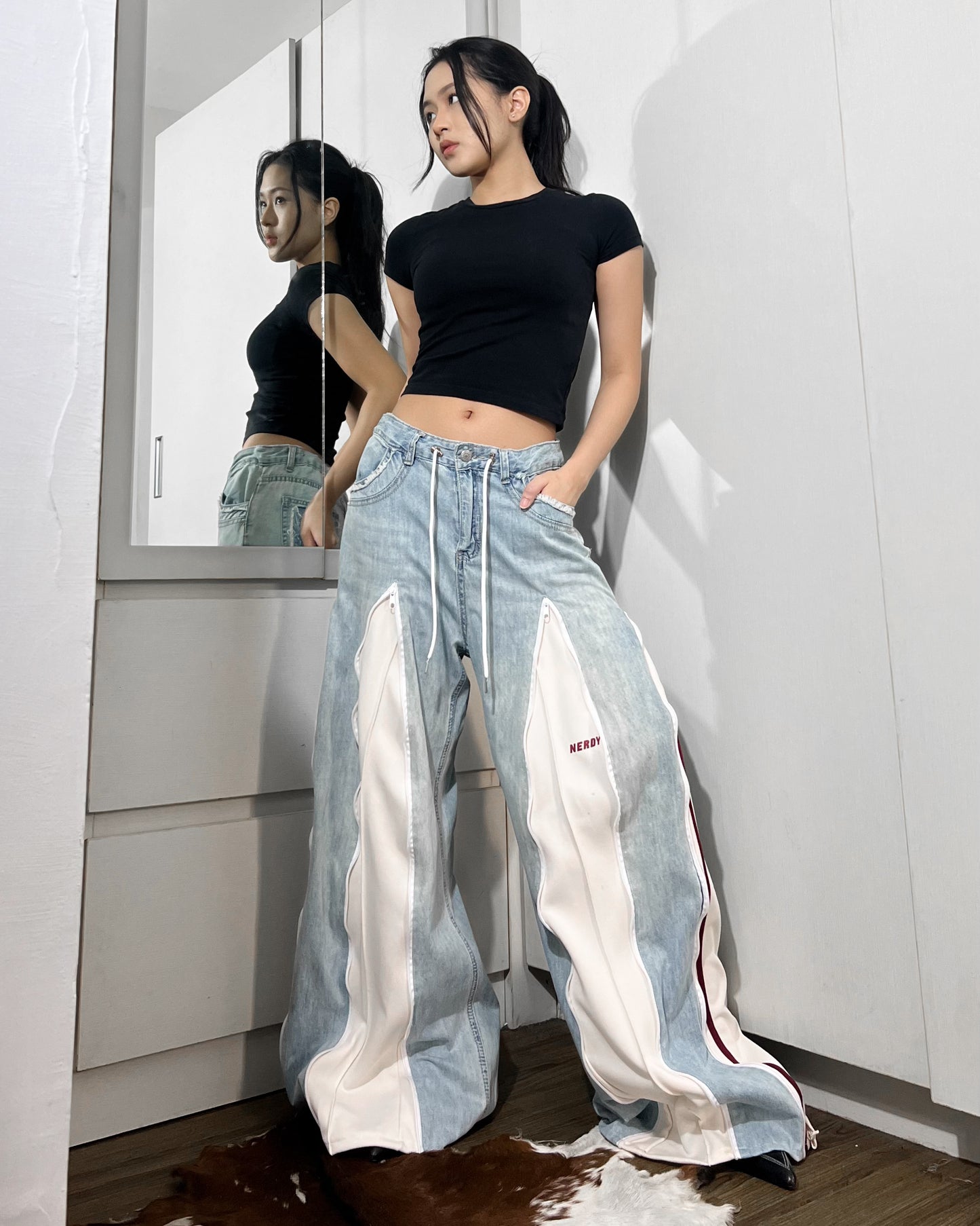 [BIG SIZE] Zipper Pants 0137