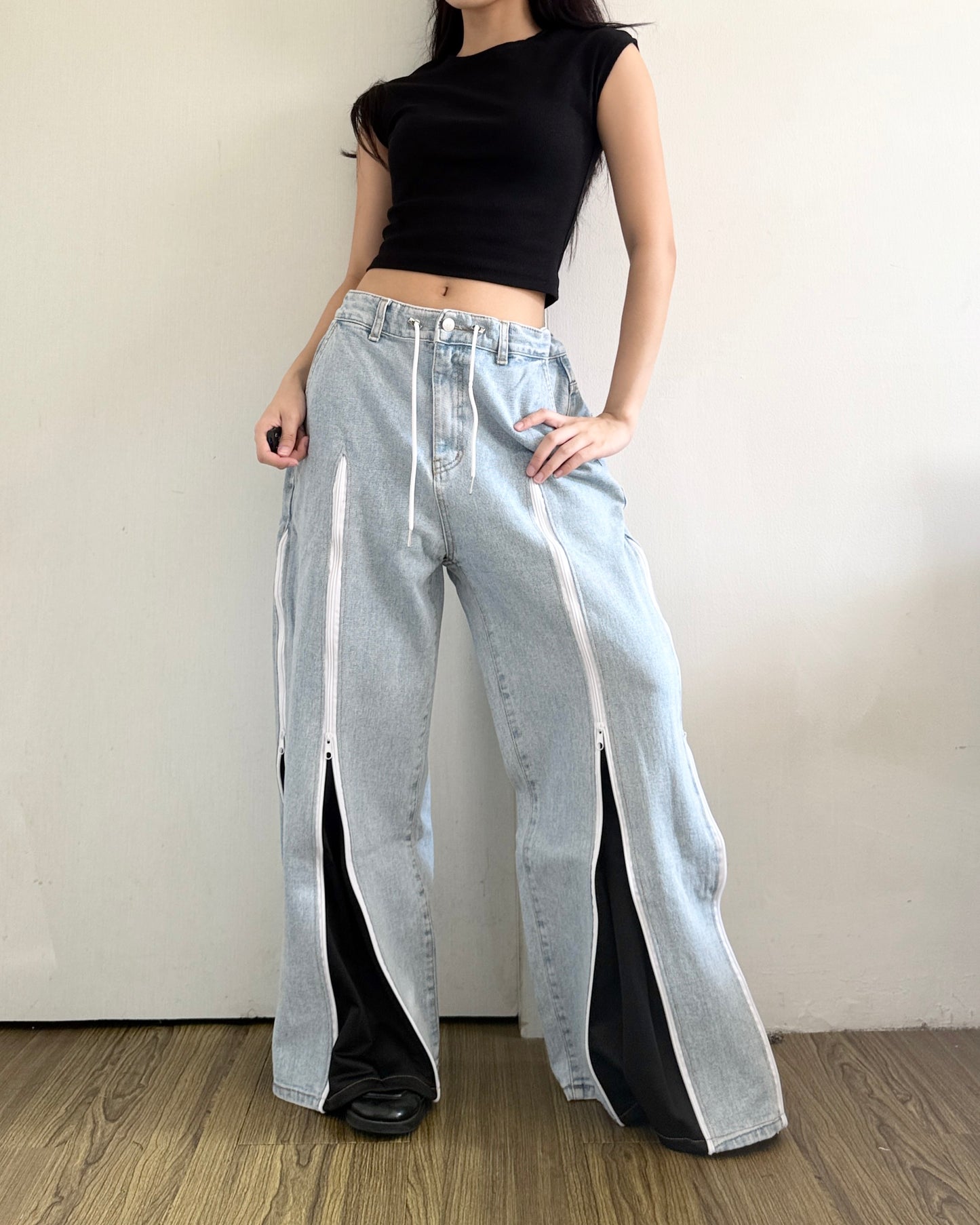 [BIG SIZE] Zipper Pants 0284