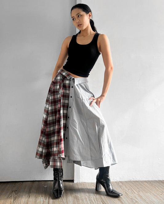 Button-up Maxi Skirt 027