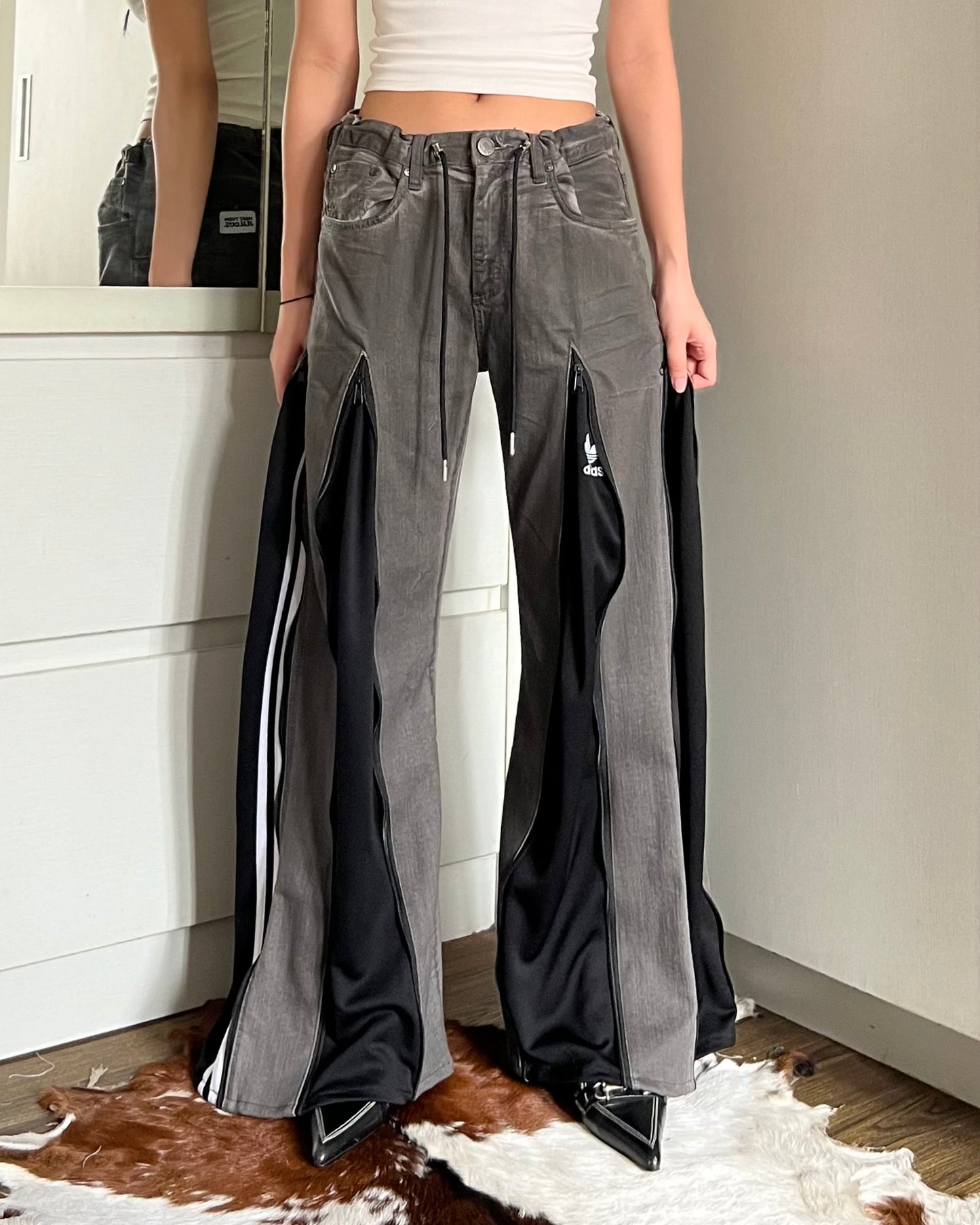 [BIG SIZE] Zipper Pants 049