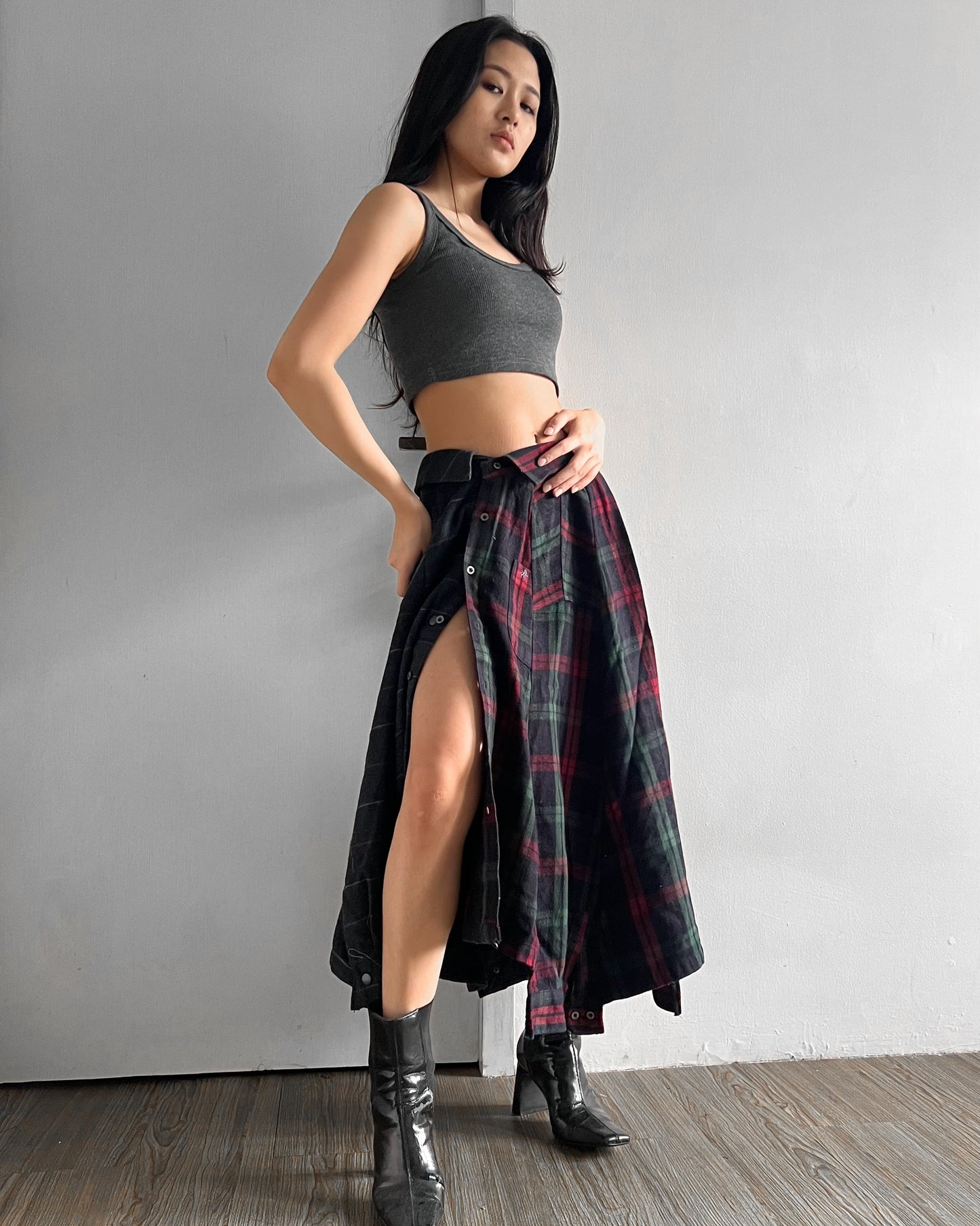 Button-up Maxi Skirt 034