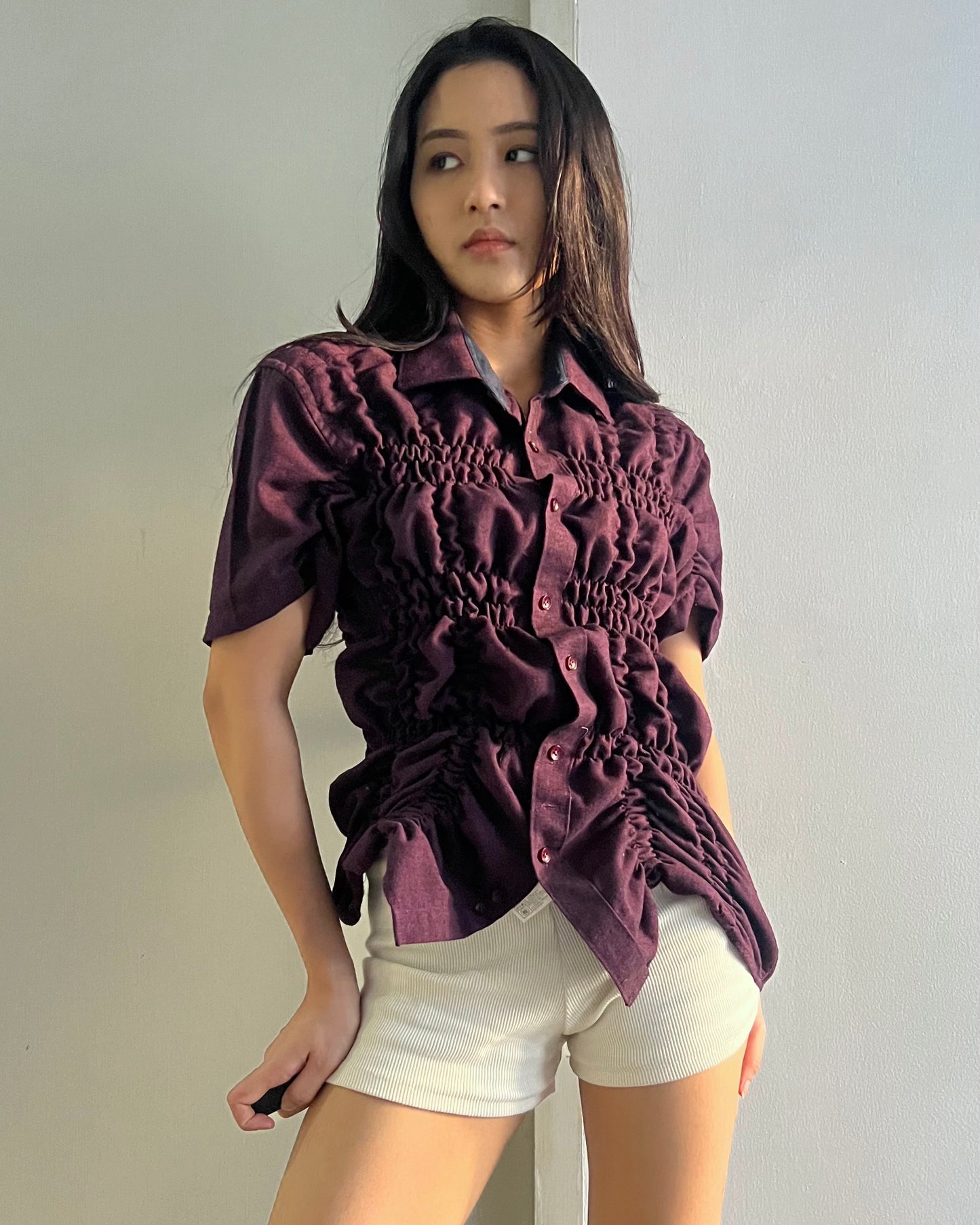 Ruched Shirt 006