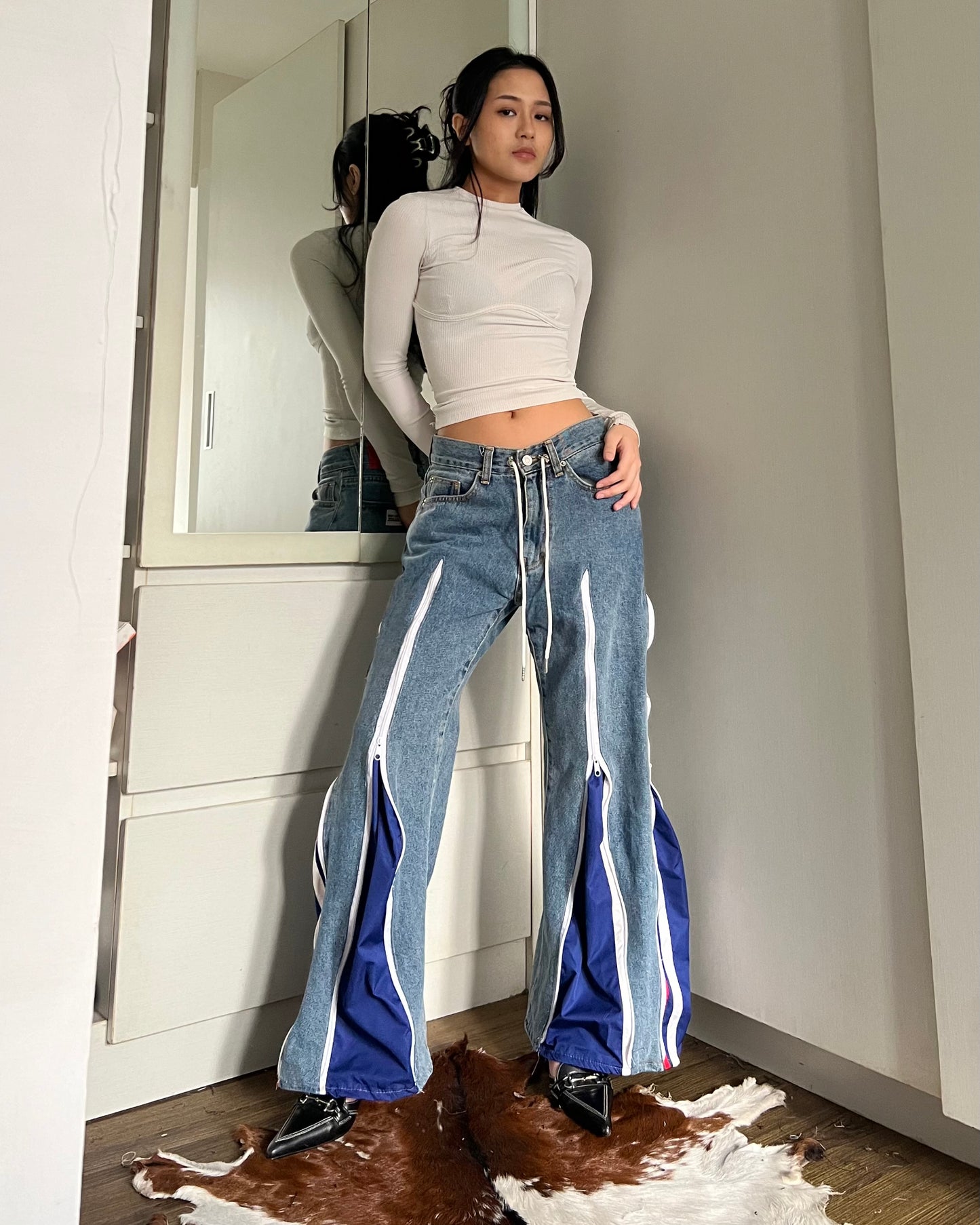 Zipper Pants 073