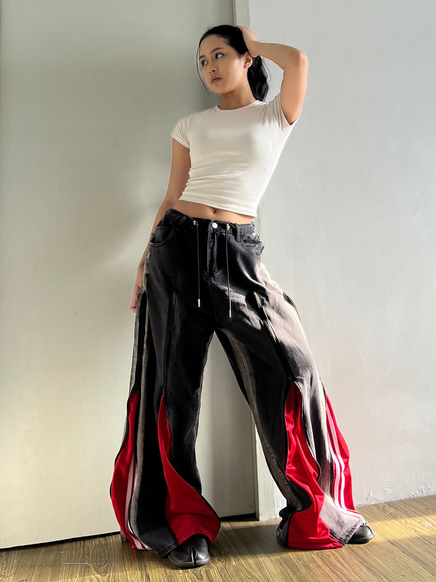 [BIG SIZE] Zipper Pants 0189