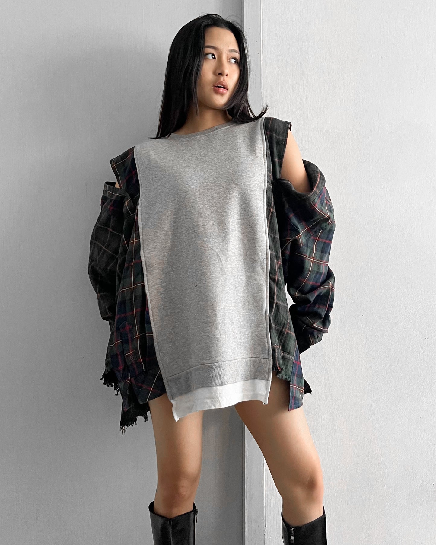 Flannel Sweater 056