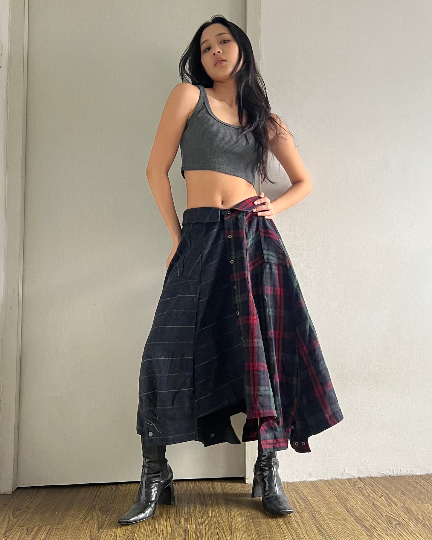 Button-up Maxi Skirt 034