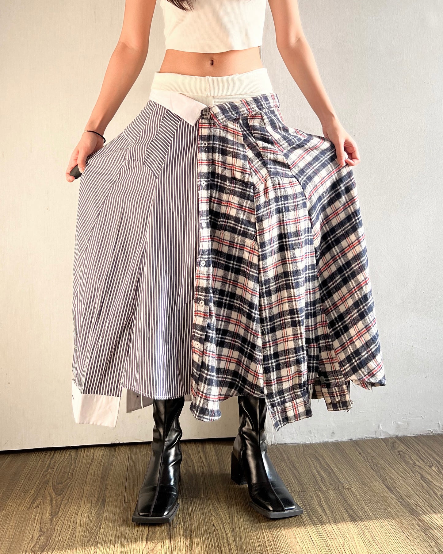 Button-up Maxi Skirt 032